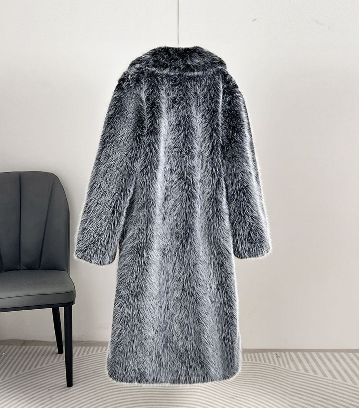 Emily & Isabella Brooks | Long Faux Fur Jacket