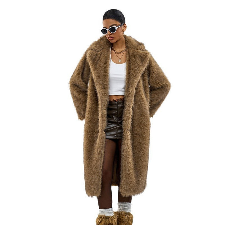 Emily & Isabella Brooks | Long Faux Fur Jacket