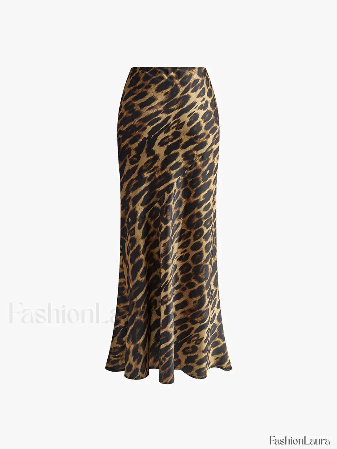 Emily & Isabella Brooks | Slim Maxi Skirt in Leopard Print