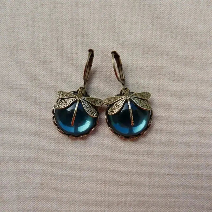 Emily & Isabella Brooks | Spherical Earrings in Antique Gold