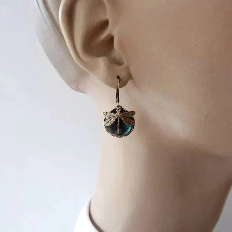 Emily & Isabella Brooks | Spherical Earrings in Antique Gold