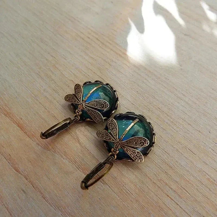 Emily & Isabella Brooks | Spherical Earrings in Antique Gold