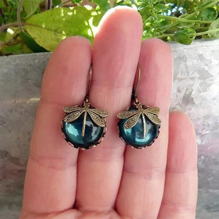 Emily & Isabella Brooks | Spherical Earrings in Antique Gold