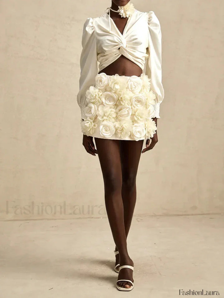 Emily & Isabella Brooks | Spliced Appliques Skirt