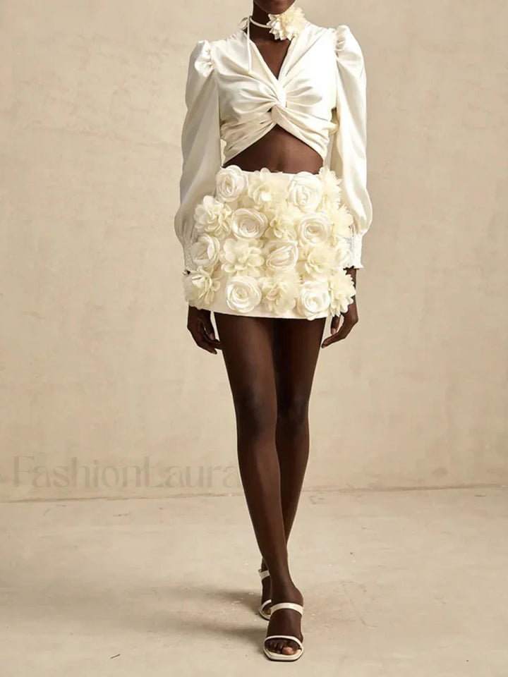 Emily & Isabella Brooks | Spliced Appliques Skirt
