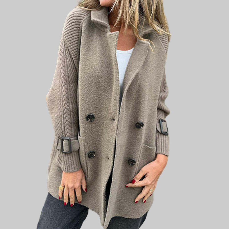 Emily & Isabella Brooks | Mid-Length Double-Breasted Coat