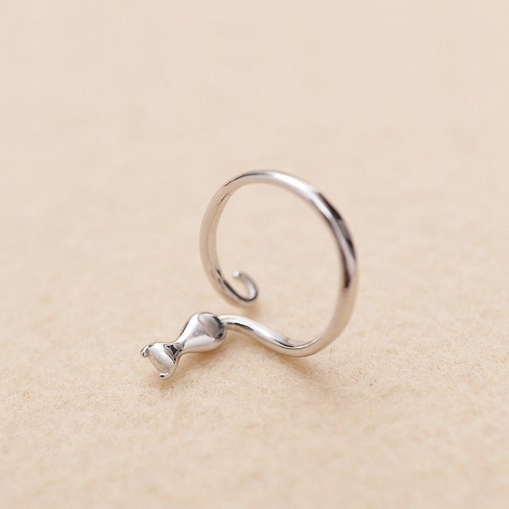 Emily & Isabella Brooks | Stainless Steel Cat Ring