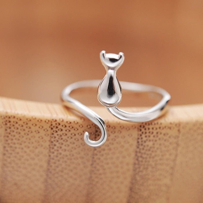 Emily & Isabella Brooks | Stainless Steel Cat Ring