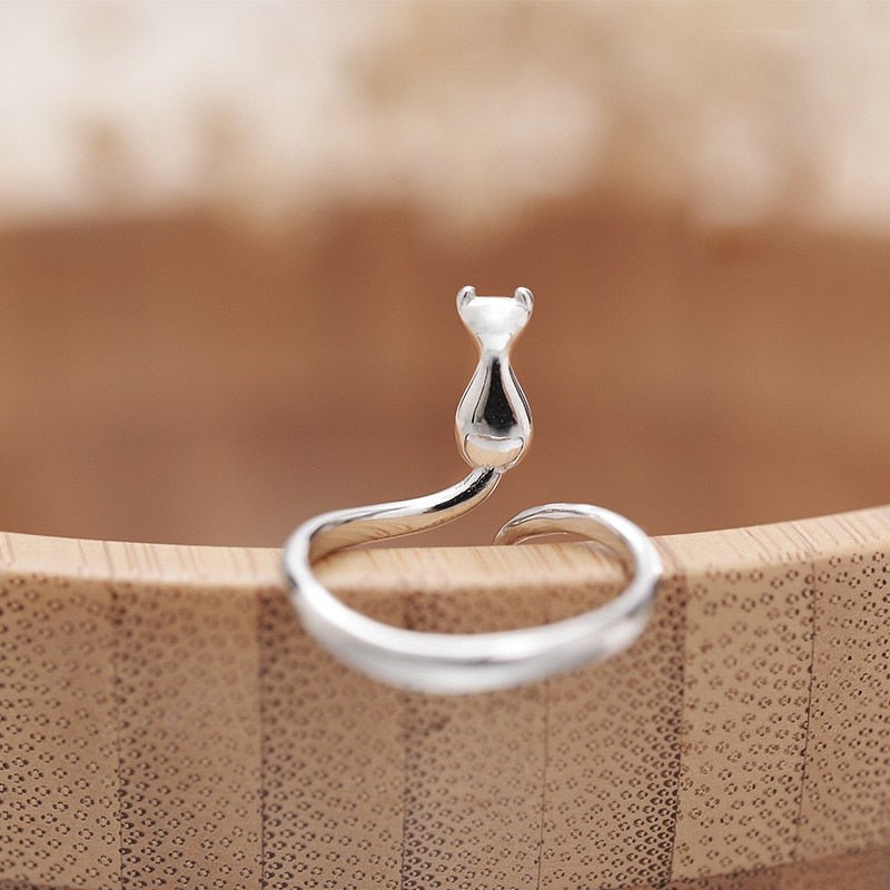 Emily & Isabella Brooks | Stainless Steel Cat Ring