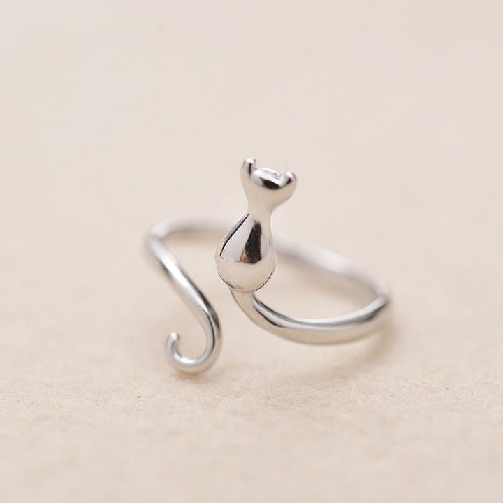 Emily & Isabella Brooks | Stainless Steel Cat Ring