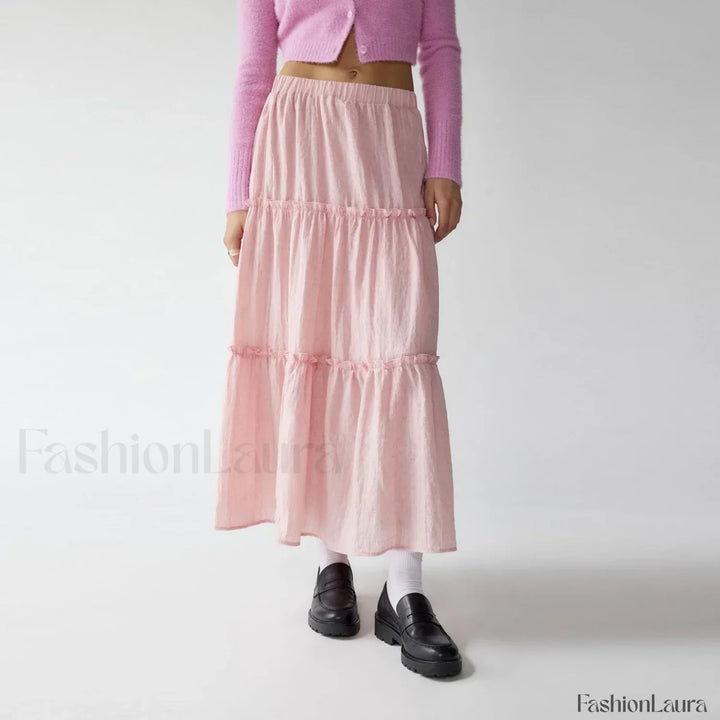 Emily & Isabella Brooks | Tiered Flowy Maxi Skirt