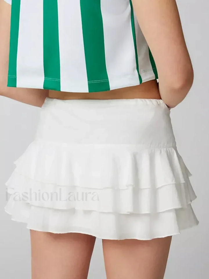 Emily & Isabella Brooks | Tiered Ruffle Mini Skirt