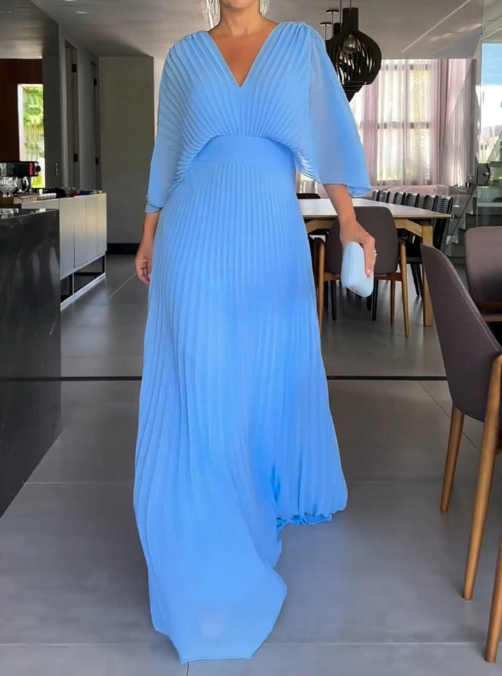 Emily & Isabella Brooks | Floating Ribbed Maxi Dress