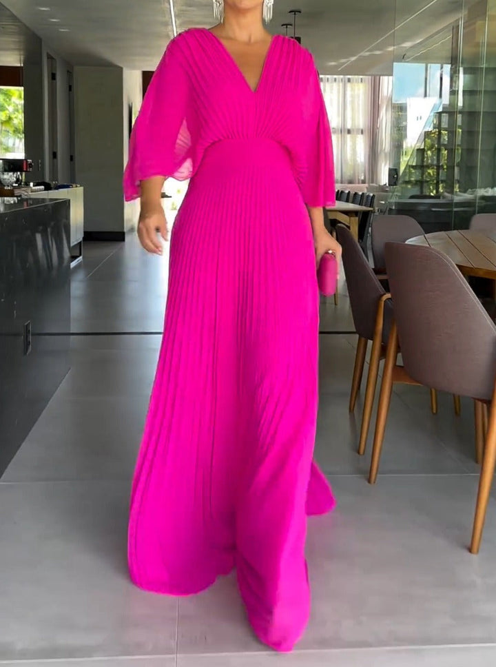 Emily & Isabella Brooks | Floating Ribbed Maxi Dress