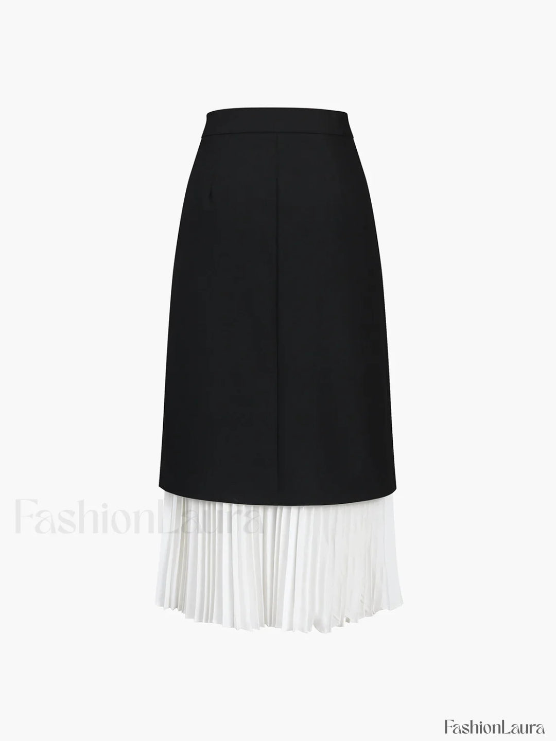 Emily & Isabella Brooks | Two Tone Pleated Long Skirt