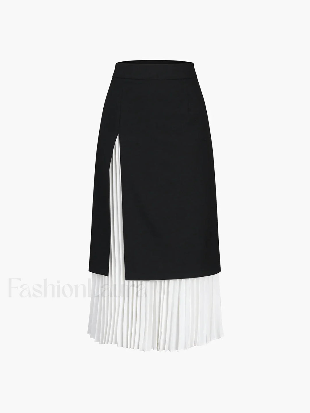 Emily & Isabella Brooks | Two Tone Pleated Long Skirt