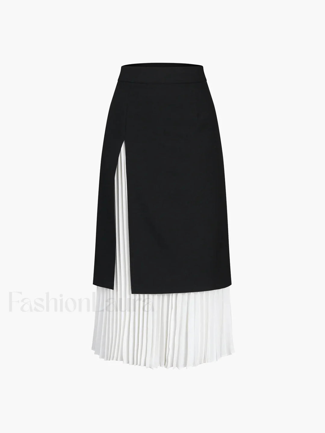Emily & Isabella Brooks | Two Tone Pleated Long Skirt