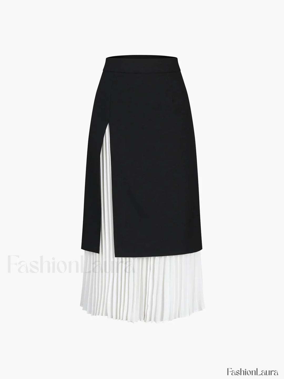 Emily & Isabella Brooks | Two Tone Pleated Long Skirt