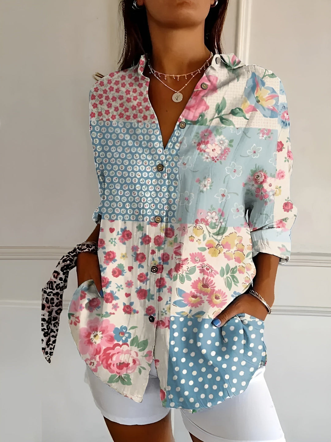 Emily & Isabella Brooks | Floral Summer Blouse