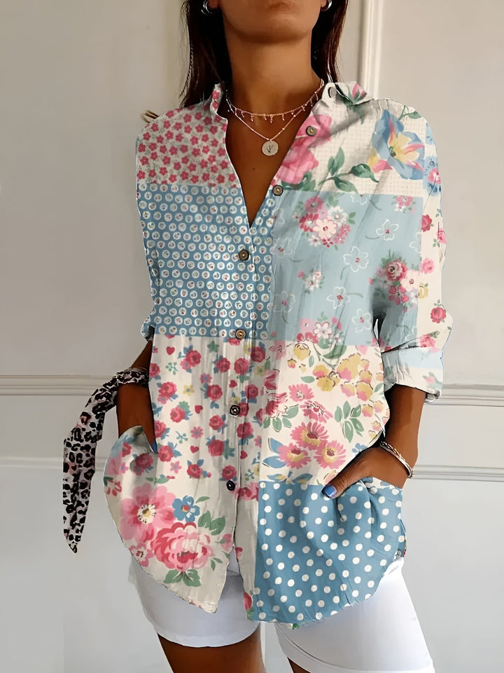 Emily & Isabella Brooks | Floral Summer Blouse
