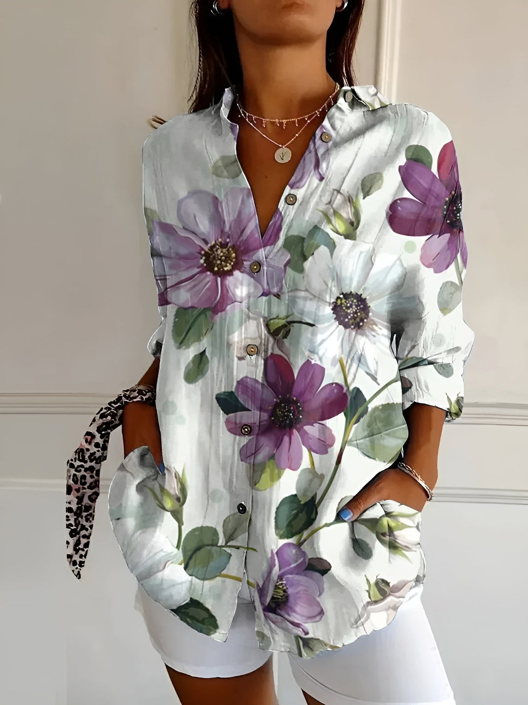 Emily & Isabella Brooks | Floral Summer Blouse