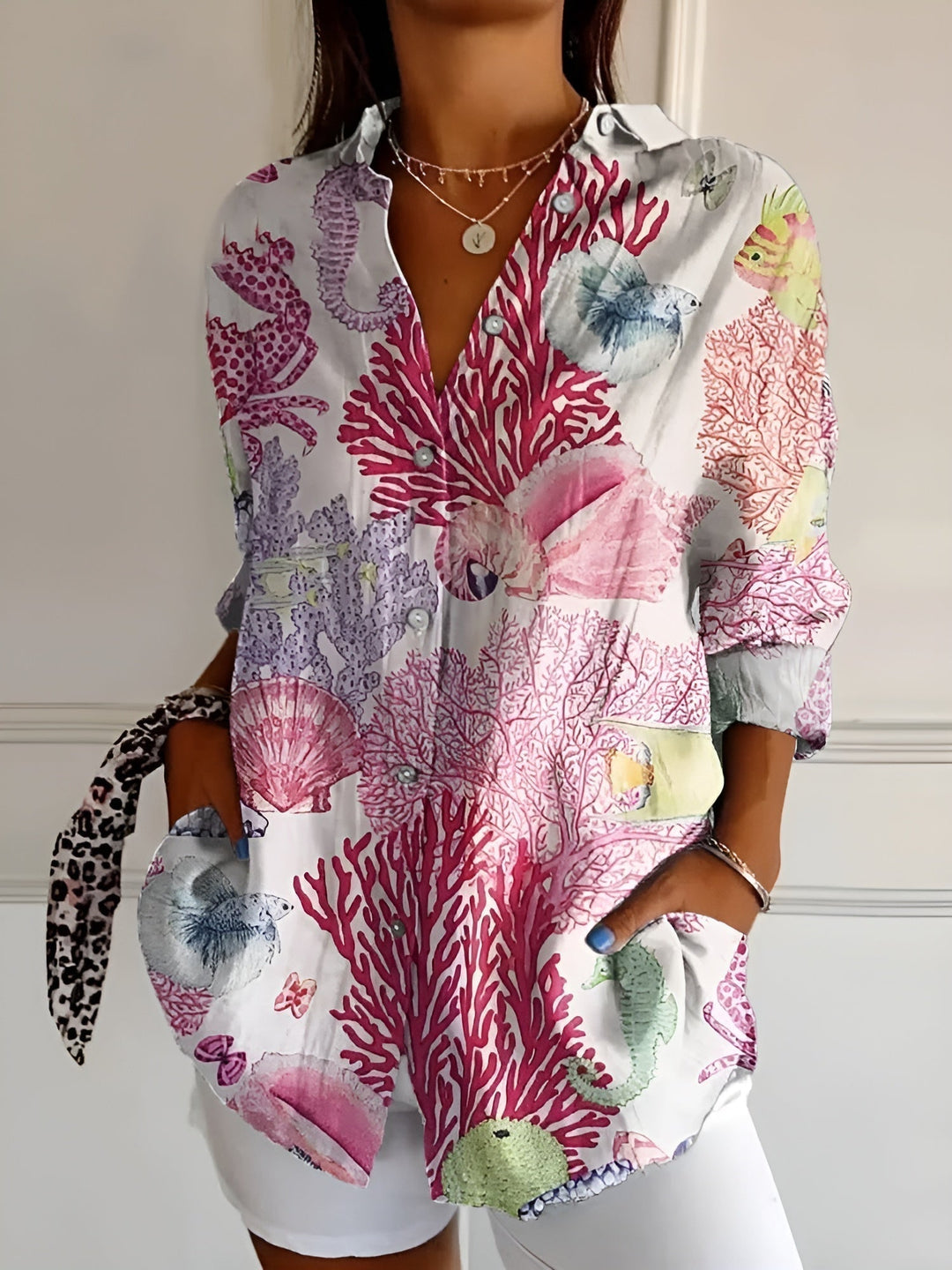 Emily & Isabella Brooks | Floral Summer Blouse