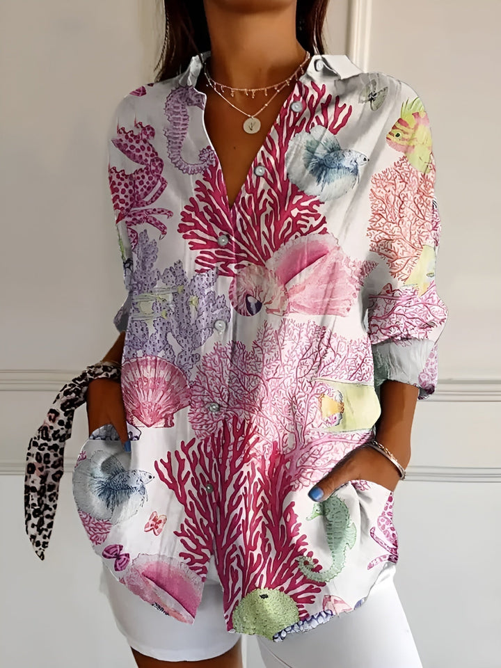 Emily & Isabella Brooks | Floral Summer Blouse
