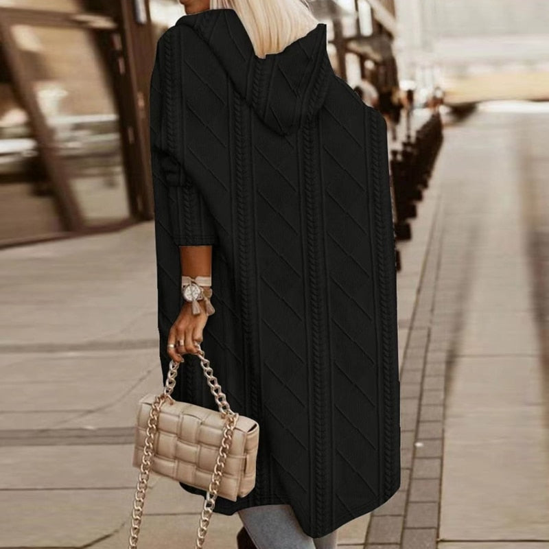 Emily & Isabella Brooks | Extended Length Hooded Cardigan