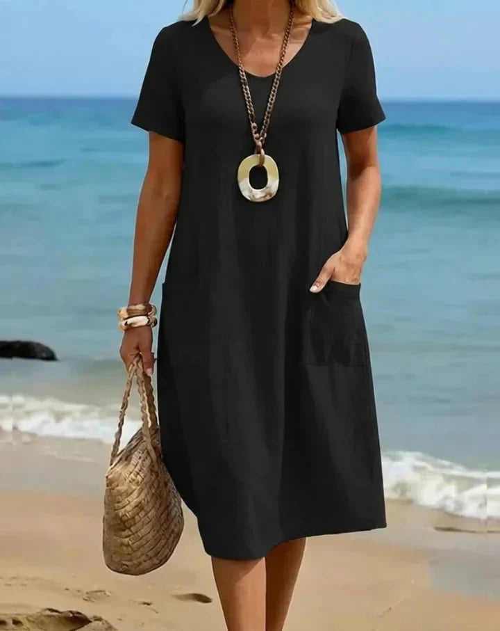 Emily & Isabella Brooks | Fluid Casual Maxi Dress