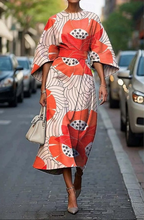 Emily & Isabella Brooks | Floral Midi Dress
