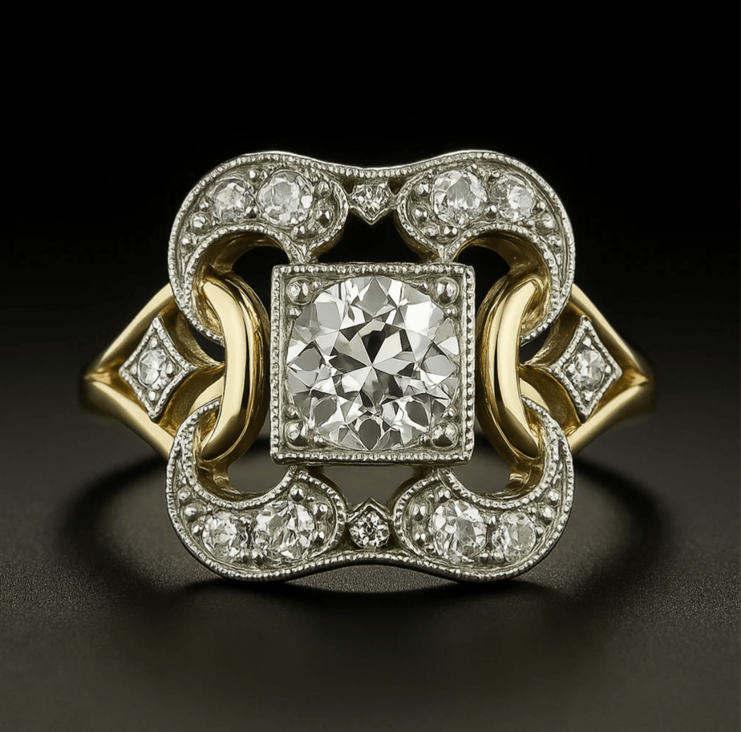 Emily & Isabella Brooks | Vintage Zirconia Gold Ring