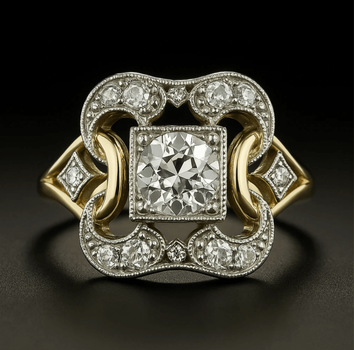 Emily & Isabella Brooks | Vintage Zirconia Gold Ring