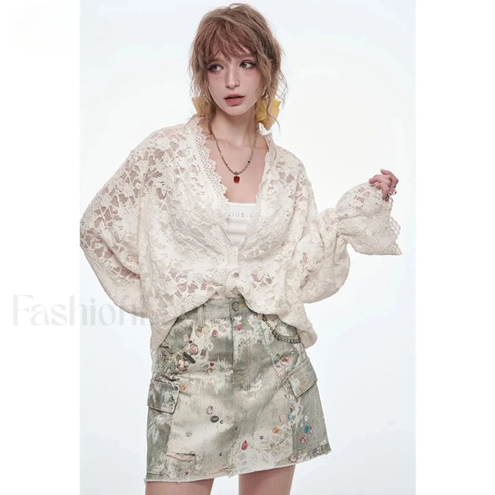 Emily & Isabella Brooks | Ripped Pocket A-Line Skirt